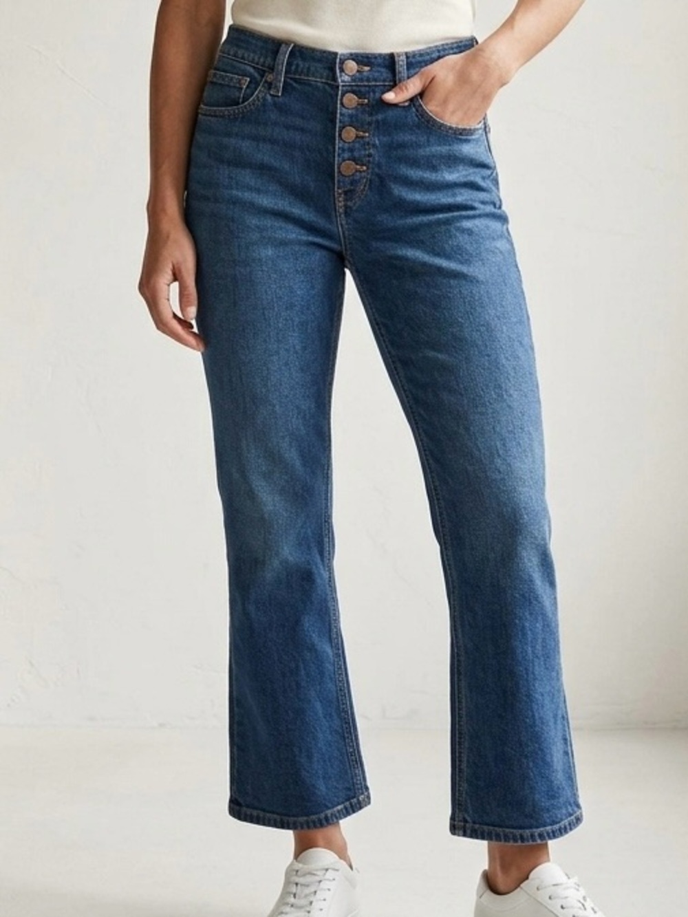 J. Crew Mid-Rise Cropped Flare Jeans Size 28P